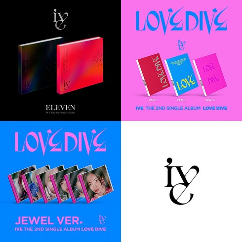 아이브 (IVE) 앨범 ELEVEN 일레븐 LOVE DIVE 러브다이브 CD, 싱글2집 [LOVE DIVE], Ver.2, 선택안함