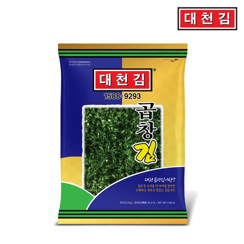 [대천김] 곱창 전장김 25봉, 25g, 25개