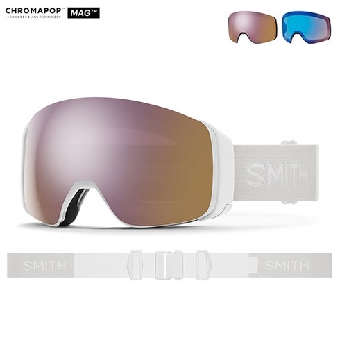 스미스포디맥 - 스미스 고글 포디 맥 (2425 SMITH 4D MAG WHITE VAPOR GOGGLE)