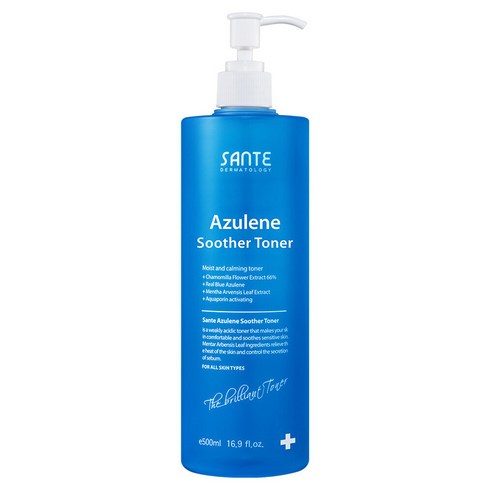 상떼 아줄렌 수더 토너 500ml+거품용기, 1개, 500ml