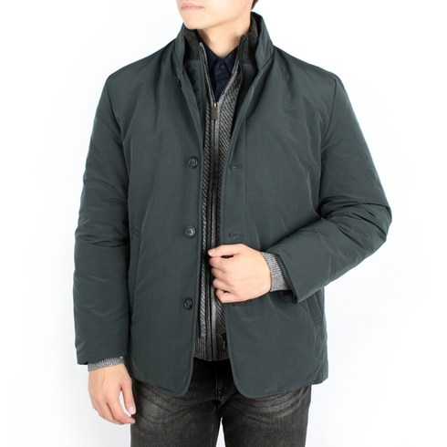 트레몰로 (주)세정 어반 남성 *22년 F/W 겨울 오리털 덕 다운 다크그린 자켓 형 패딩 사파리 점퍼 TRNKDYW9431 -7881 + 인디안 신사양말 증정