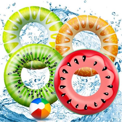 SANXDI 5 Pieces Fruit Swimming Ring Children Infl