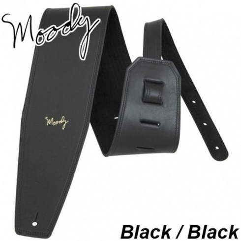 무디스트랩 - Moody 스트랩 Leather/Leather 4인치 Standard Size Black/Black