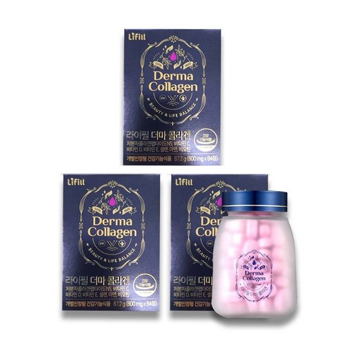 라이필 더마 콜라겐 67.2g, 84정, 3개
