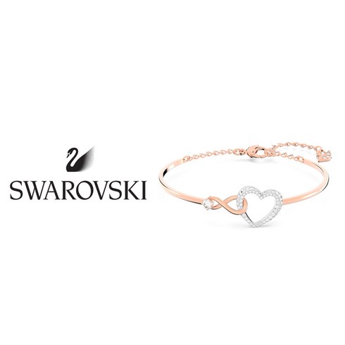 스와레폴웨어 - 스와로브스키 SWAROVSKI 주얼리 Infinity Heart 뱅글 하트 팔찌 5518869