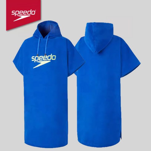 프리다이빙판초 - SPEEDO 스피도 2024 Naohai 2.0 후드 비치가운 판초 타월 서핑 프리다이빙, 스피도/Naohai2.0/프리사이즈, 1개