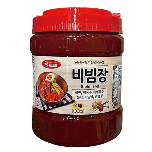 움트리비빔장 - 움트리 비빔장 2kg/ 국수 비빔밥 냉면 막국수 다용도, 1개, 2kg