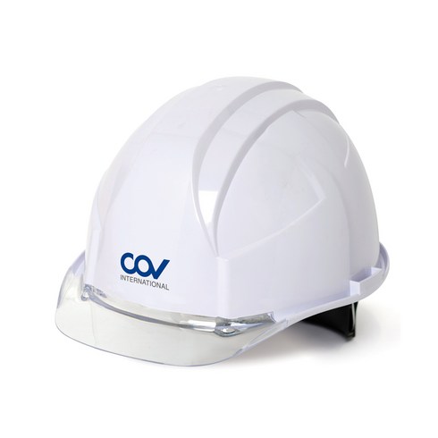 안전모 COV-HF-001-1A 투명창, 1개, 화이트