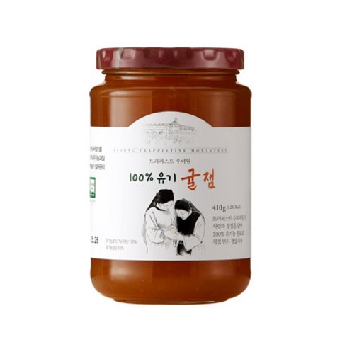 트라피스트 수녀원잼 친환경 귤잼, 410g, 2개