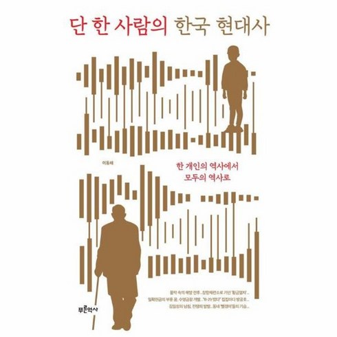 단한사람 - 웅진북센 단 한 사람의 한국 현대사 한 개인의 역사에서 모두의 역사로, One color | One Size