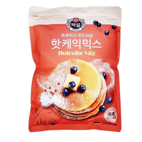 백설핫케이크 - 씨제이제일제당 CJ제일제당 백설 핫케익가루 1kg, 5개