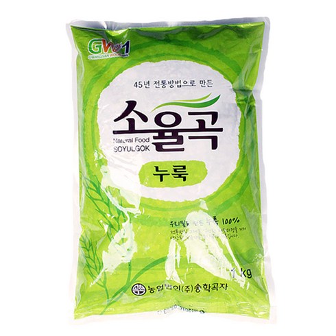 송학곡자 우리밀 누룩, 1kg, 60개