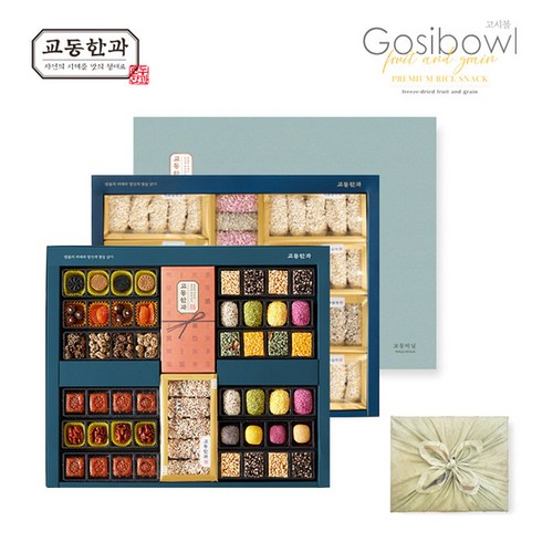 [KT알파쇼핑][교동한과] 식품명인 한과 선물세트 교동마님 (보자기포장), 1