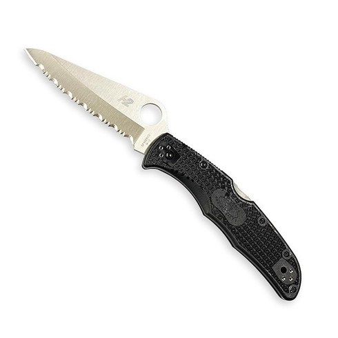 스파이더 코 (Spyderco) 퍼시픽 솔트 2 H-2 BK 웨이브 블레이드 C91SBK2, 1개