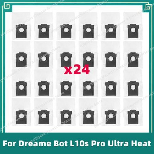 드리미 L10s Pro Ultra Heat 로봇청소기 - Dreame L10s Pro와 호환 가능한 울트라 히트 메인 사이드 브러시 HEPA 필터 패드 먼지 봉투 액세서리, 19 Set 18