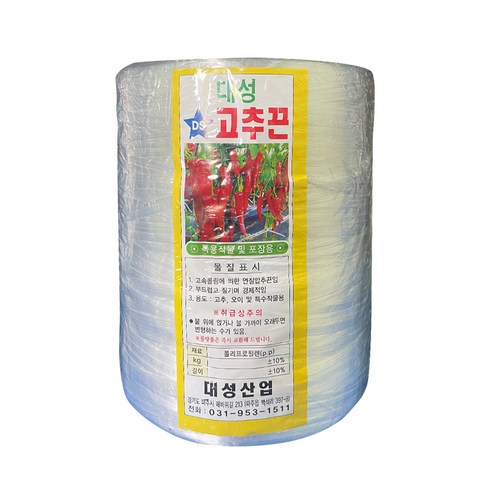 고추끈 - 고추끈 1.5kg 오이 토마토 노끈 고추바인다 꼬임끈 다용도 농사용 유인끈, 1개