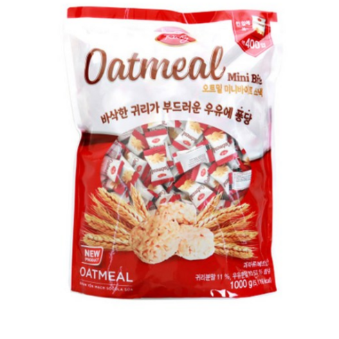 트레이더스 간편한 영양한간식 오트밀 미니바이트 1000g, 1kg, 2개