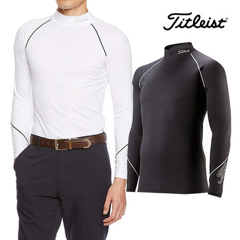 2023년 가성비 최고 타이틀리스트골프웨어 - 타이틀리스트 하이넥 긴팔 이너웨어 TSMU1597 기능성 골프웨어 반폴라 긴소매