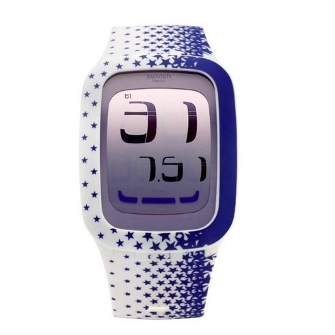 스와치 쿼츠 우레탄 시계 TOUCH STAR 39 x 53 mm SURW102
