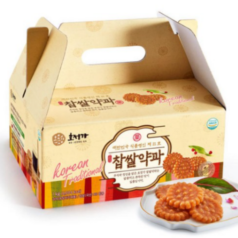 호정가 찹쌀약과세트 1KG / 달콤한 전통과자세트, 1개