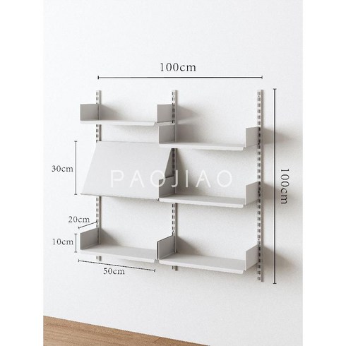 철제 벽걸이 모듈 선반 비초에선반 vitsoe 책장 인테리어 DIY 세트, E. 조합