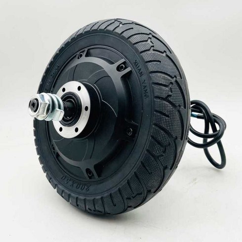 전동 킥보드 바퀴 모터 구동 타이어 휠 부품 교체용, 36V-350W브레이크(8인치), 1개