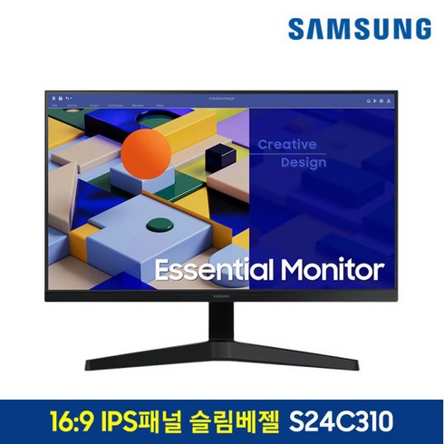 삼성전자 60.4cm LED 슬림베젤 모니터, LF24T350FHKXKR