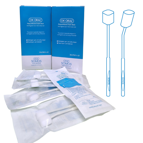 [멸균] 오케이오랄 프리미엄 스폰지 칫솔 국내 유일 멸균 스폰지 칫솔 요양 병원 장기 입원환자 간병칫솔 구강관리 오케이오랄 프리미엄 스펀지 칫솔, 직선형+굴절형, 5박스