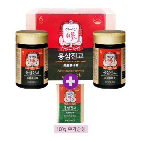 홍삼진고 - [정관장] 홍삼진고 250gX2병/1박스+100g 더+쇼핑백2매, 250mg, 2개