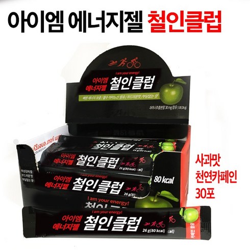 아이엠프로틴 에너지젤 철인클럽 30포/파워젤, 26g, 30포