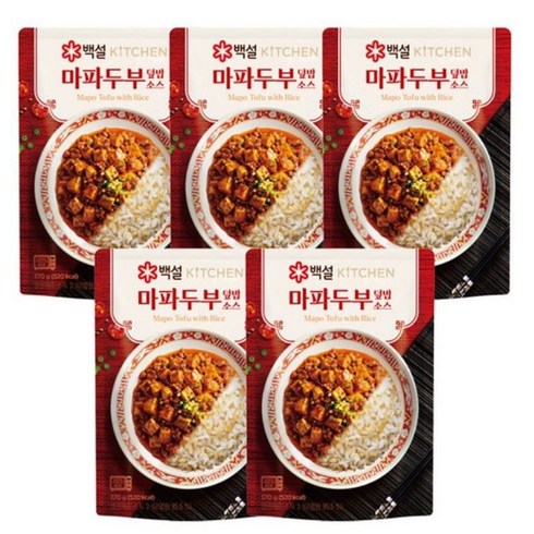 백설 마파두부덮밥소스, 5개, 180g