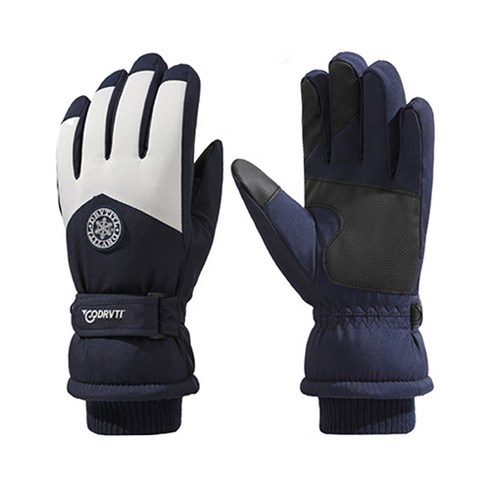 2023년 가성비 최고 남성스키장갑 - 겨울 스키장갑 스마트터치 방한장갑 남여공용 방한 미끄럼방지, 남성, 블루화이트