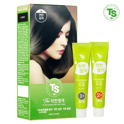 2023년 가성비 최고 ts착한염색 - TS 착한염색, 7호 연한갈색, 1개