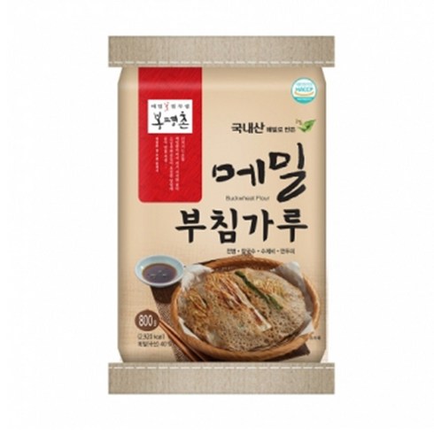 봉평촌 메밀부침가루 40% 800g x5개, 5개