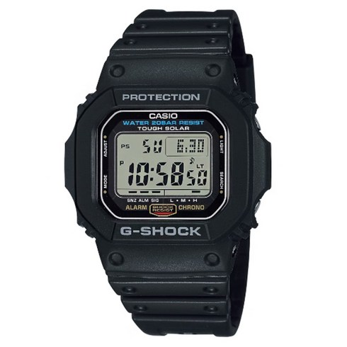 지샥5600 - [G-SHOCK] 지샥 스탠다드 G-5600UE-1DR 스퀘어 터프솔라 오리지널 블랙 지샥시계 USN