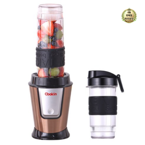 2023년 가성비 최고 소형믹서기 - 키친플라워 쿠킨 고속 파워 믹서기 골드 KEM-KD930CP