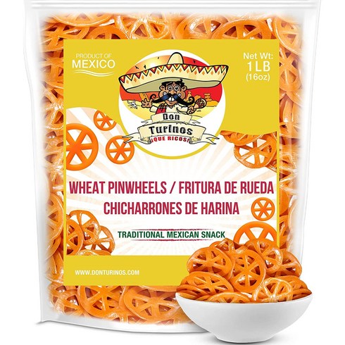 null Duritos (Duros) Pinwheels Wheat Snacks 1LB - Mexican Wheat Wheel Pasta - Chicharrones De Harina - by Turinos, 1개