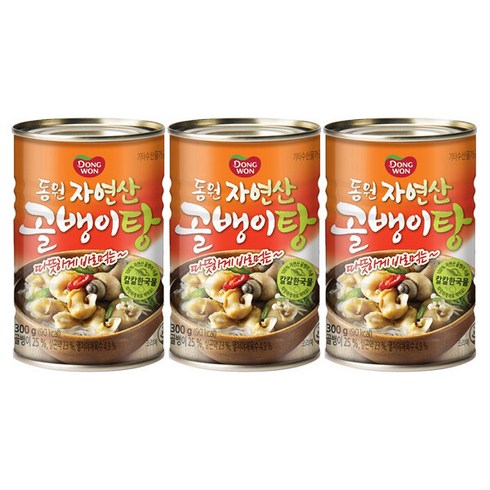 동원 자연산 골뱅이, 300g, 3개