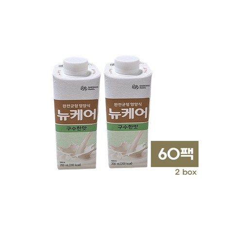 뉴케어 구수한맛 밸런스업 144팩 - [대상웰라이프] 뉴케어 구수한맛 (200mlx60팩)총 2박스