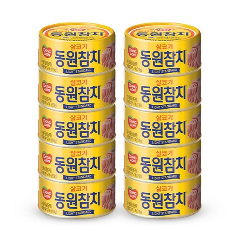 동원참치 살코기 라이트스탠다드 100g x 10캔, 상세 설명 참조, 2개, 상세 설명 참조