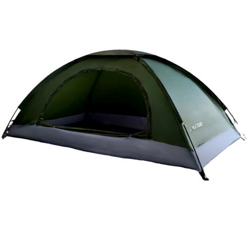 백패킹텐트 - 모아캠프 1인용 백패킹텐트 초경량 미니 야전 침대 텐트, 밀리터리 카키