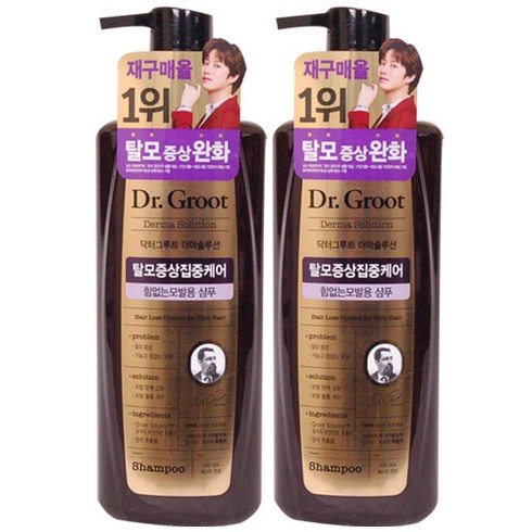 닥터그루트 - 닥터그루트 힘없는 모발 샴푸 400ml x 2, 2개