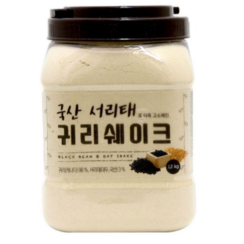 태광선식 국산서리태로 더욱 고소해진 귀리쉐이크, 1.2kg, 2개