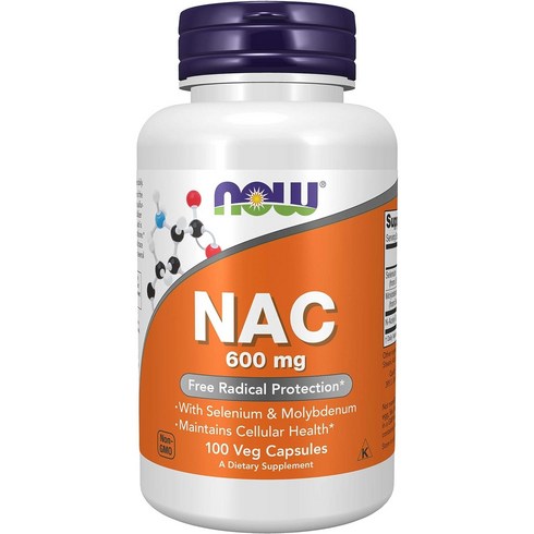 나우푸드 NAC 600mg 100정 항산화제 효과, 2개, 120캡슐