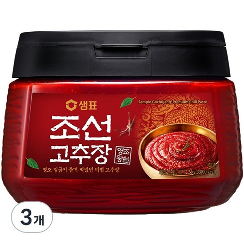 샘표 조선 고추장, 2kg, 3개