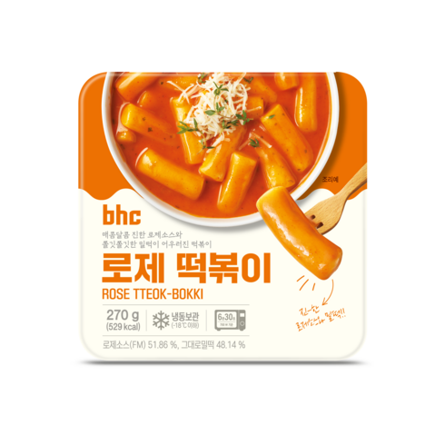 BHC 로제 떡볶이, 3개, 390g