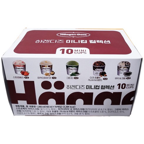 하겐다즈 미니컵 컬렉션 100mlx10, 10개, 100ml