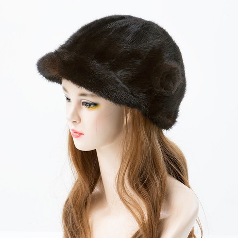 우리모피 풀스킨 밍크 야구 모자 승마 FUR 퍼 여성 추천