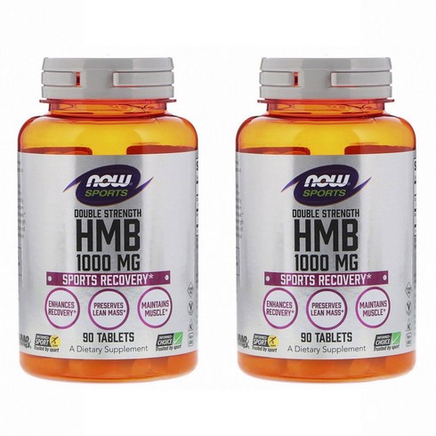 hmb1000 - 나우푸드 HMB 1000mg 스포츠 리커버리 타블렛 비건, 90정, 2개