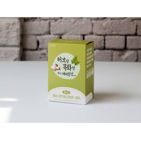 허브랑 목화랑 오버나이트 순면 생리대 7개 세트, 오버나이트/슈퍼플러스